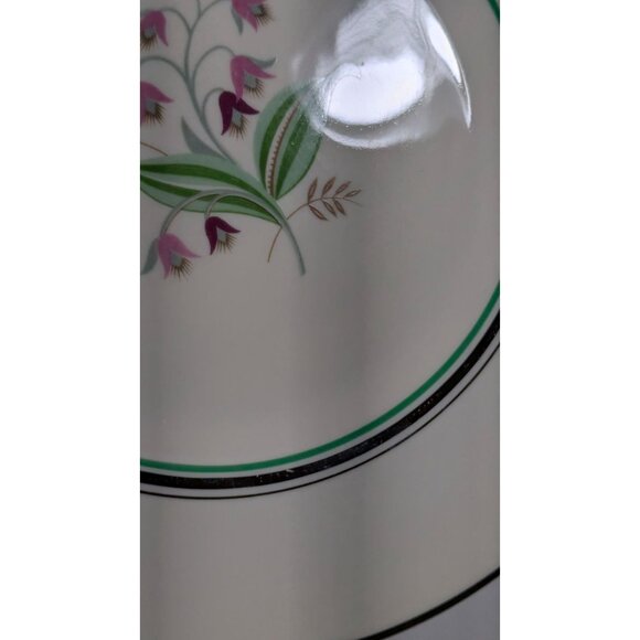 Syracuse China Coralbel Floral Dinner Plate Platinum Trim - Picture 6 of 12